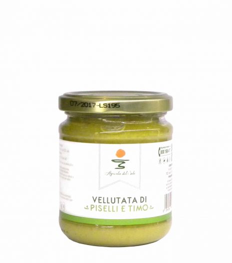 Agricola del Sole Peas thyme soup - Agricola del Sole Vellutata piselli timo - Gustorotondo - Italian food boutique