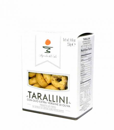 Agricola del Sole Tarallini Olio extravergine oliva - Apulia Tarallini extra virgin olive oil - Gustorotondo - Italian food boutique