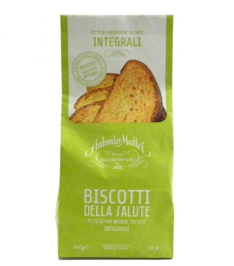 Biscotti Salute Integrali Mattei - Whole wheat Grilled Bread Mattei - Gustorotondo - Italian food boutique