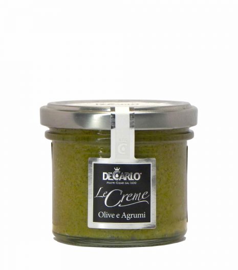 De Carlo olive verdi agrumi - De Carlo green olives citrus fruits bruschetta - Gustorotondo - Italian food boutique