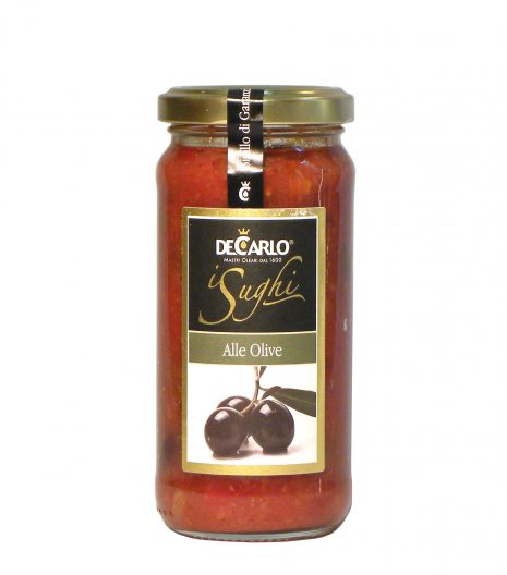 De Carlo Sugo olive - De Carlo Pasta sauce olives - Gustorotondo - Italian food boutique