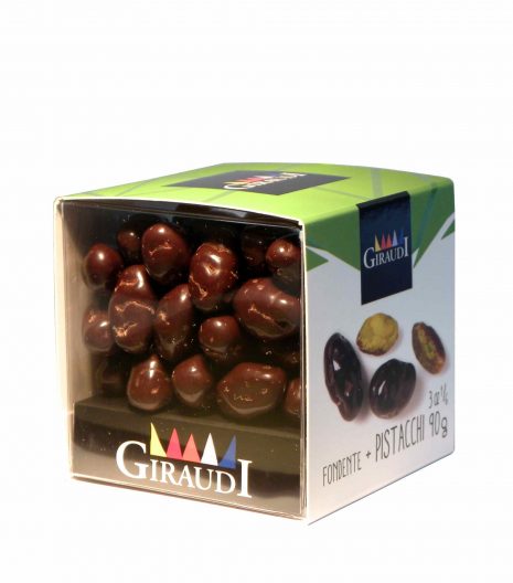 Giraudi dark chocolate pistachios - Giraudi dragee cioccolato fondente pistacchi - Gustorotondo - Italian food boutique
