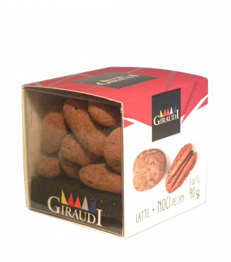 Giraudi chocolate Pecan walnuts - Giraudi dragee cioccolato noci Pecan - Gustorotondo - Italian food boutique