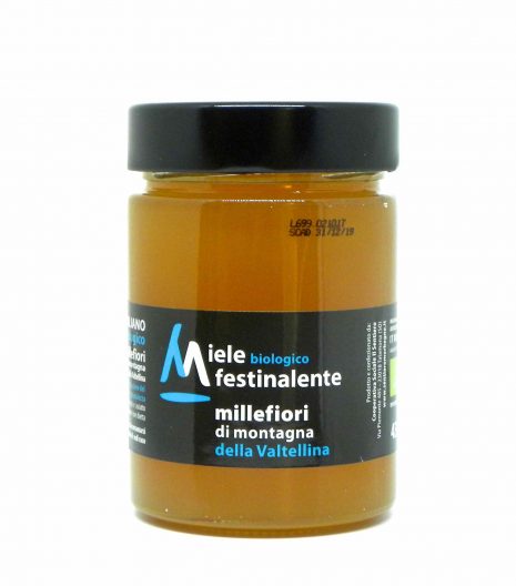 Festinalente miele bio millefiori Valtellina - Festinalente organic raw thousand flowers honey - Gustorotondo - Italian food boutique