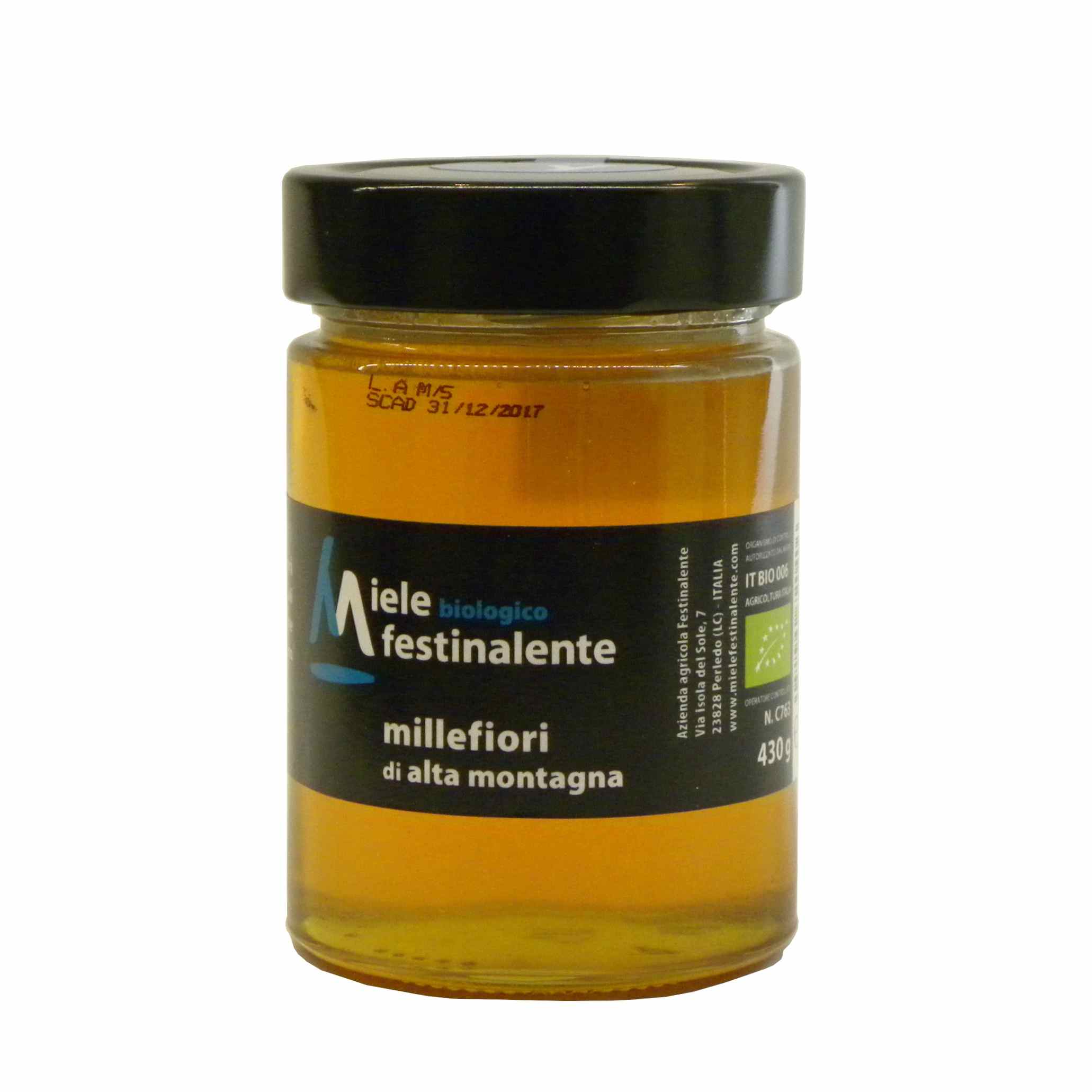 Festinalente miele bio millefiori – Festinalente organic raw mountain thousand flowers honey – Gustorotondo – Italian food boutique
