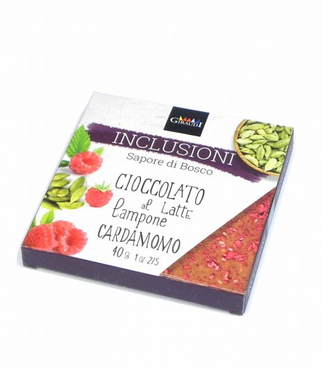 Giraudi inclusioni chocolate Raspberry Cardamom - Giraudi inclusioni cioccolato lampone cardamomo - Gustorotondo - Italian food boutique