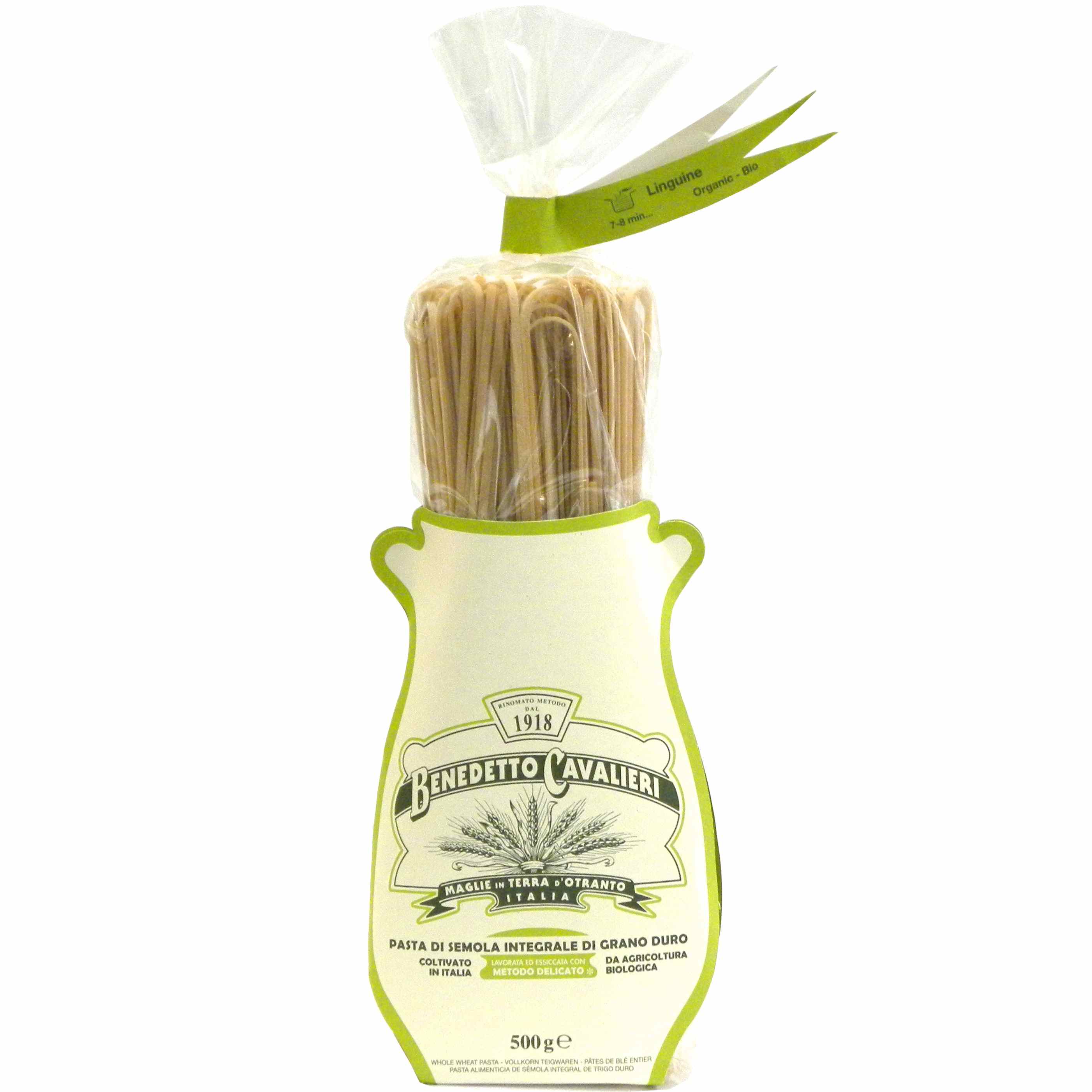 Benedetto Cavalieri Pasta Linguine Bio Integrali – Benedetto Cavalieri Organic Whole wheat pasta Linguine – Gustorotondo – Italian food boutique