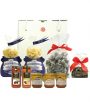 Confezione regalo pasta gianduiotti amaretti sughi - dulcis in fundo- Gift Box pasta sauces gianduia sauces - Gustorotondo - Italian food boutique
