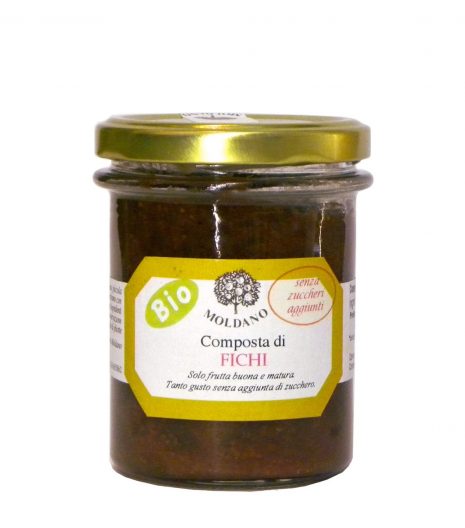 Composta fichi Bio Moldano 190 g - No sugar added organic fig jam - Gustorotondo - Italian Food Boutique