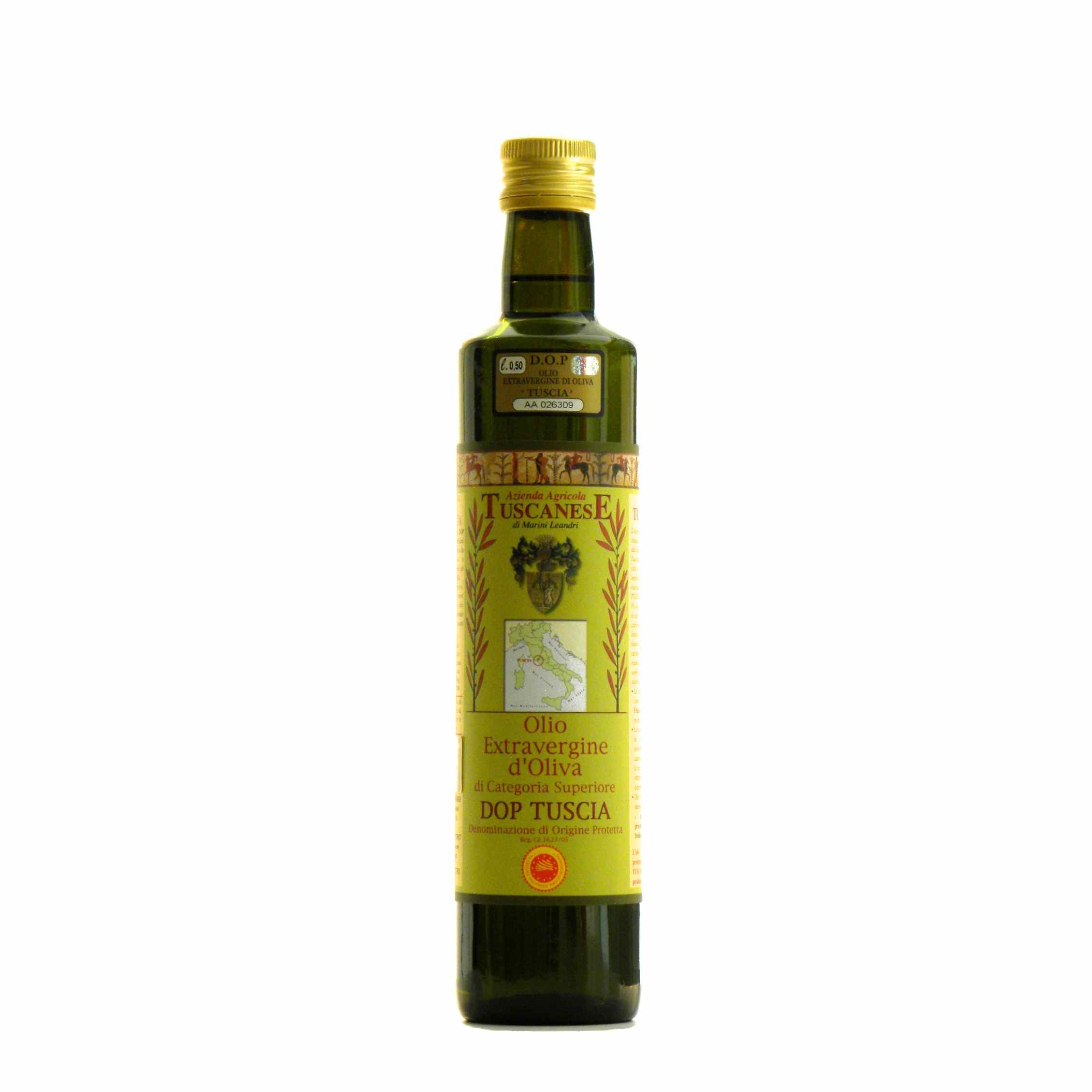 Tuscanese Olio Extravergine di oliva - Tuscanese Extra Virgin Olive Oil - Gustorotondo - Italian food boutique