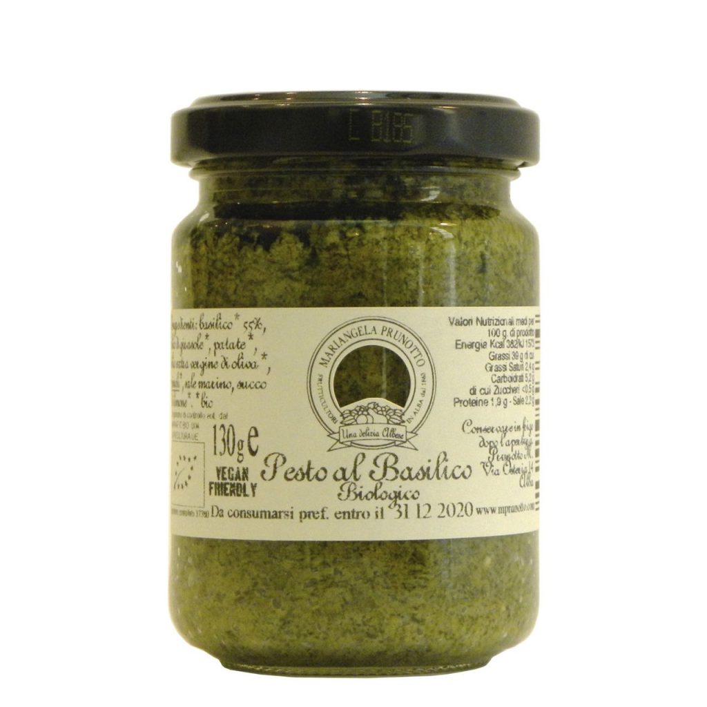 Mariangela Prunotto Organic Basil Pesto 130 g Gustorotondo