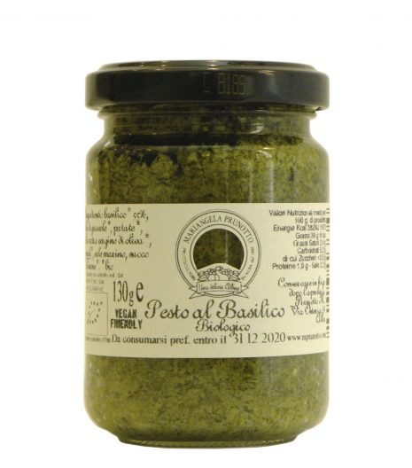 Pesto Basilico Prunotto Biologico - Prunotto Organic Basil Pesto - Gustorotondo - Italian Food Boutique