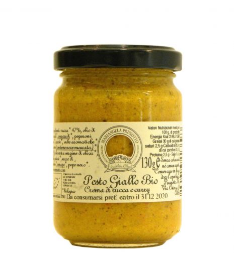 Pesto Giallo Prunotto Biologico - Prunotto Organic Yellow Pesto - Gustorotondo - Italian Food Boutique