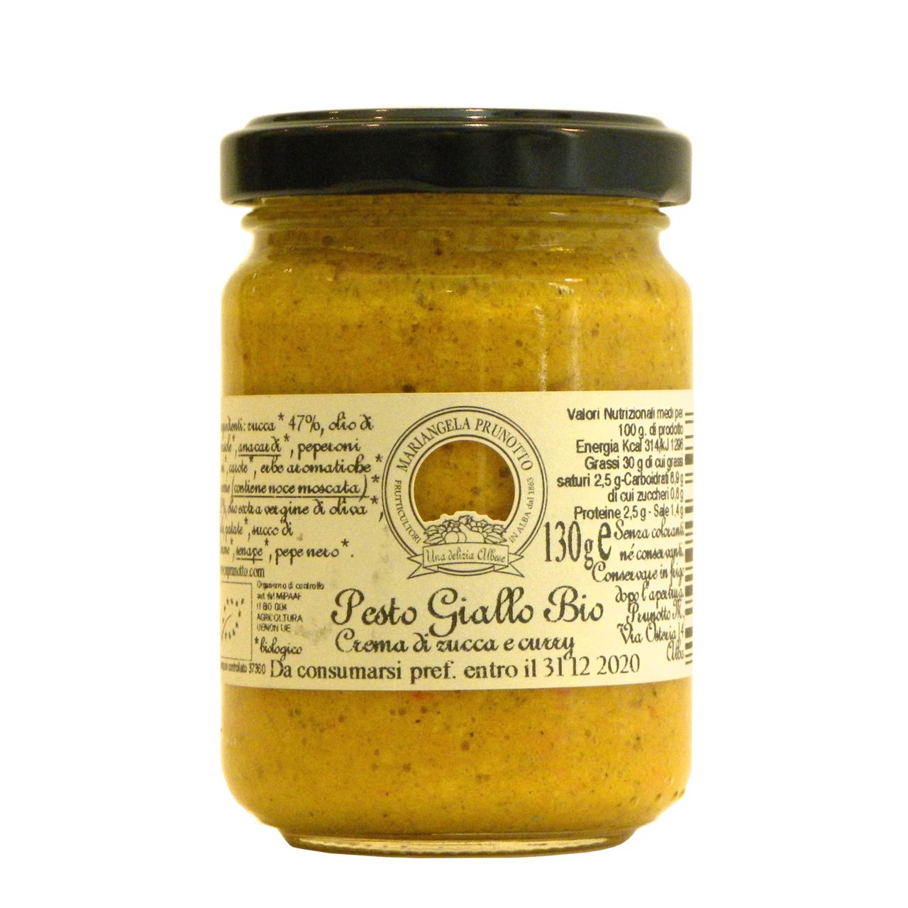 Pesto Giallo Prunotto Bio – Prunotto Organic Yellow Pesto – Gustorotondo – Italian Food Boutique