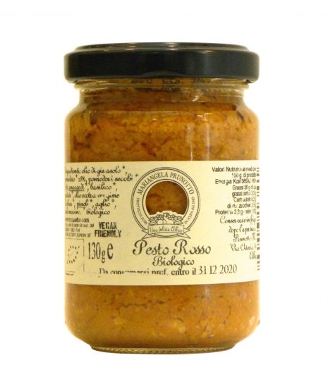 Pesto Rosso Prunotto Biologico - Prunotto Organic Red Pesto - Gustorotondo - Italian Food Boutique