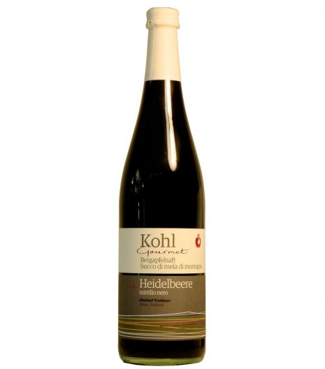 Succo di mele di montagna e mirtillo Kohl - Kohl Mountain apple juice and bilberry - Gustorotondo - Italian food boutique