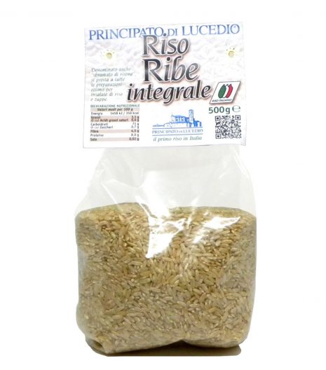 Riso Ribe integrale Principato di Lucedio - Ribe brown rice Principato di Lucedio - Gustorotondo - Italian food boutique