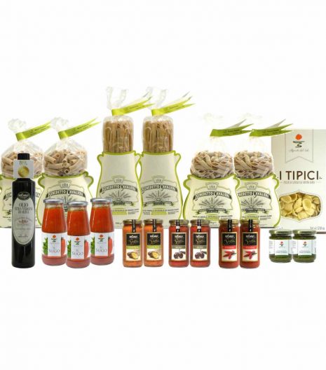 Confezione dispensa pasta integrale - Pantry italian wholewheat pasta - Gustorotondo Italian food boutique - I migliori cibi online - Best Italian foods online - spesa online