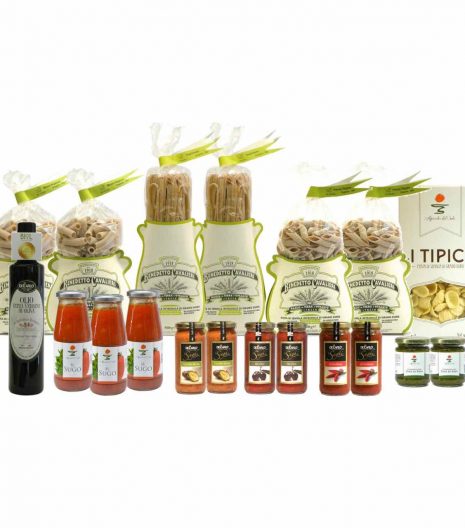 Confezione dispensa pasta integrale - Pantry italian wholewheat pasta - Gustorotondo Italian food boutique - I migliori cibi online - Best Italian foods online - spesa online