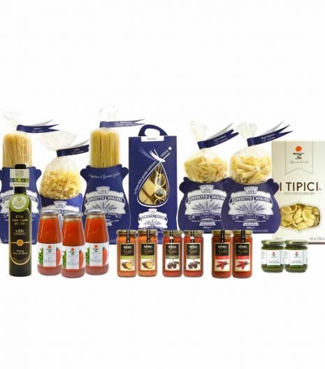 Confezione dispensa pasta classica - Pantry Cavalieri Pasta Sauces EVO Oil - Gustorotondo Italian food boutique - I migliori cibi online - Best Italian foods online - spesa online