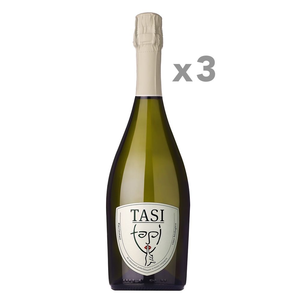 Prosecco DOC Bio TASI 3 bottiglie – TASI Organic Prosecco 3 bottles – Gustorotondo Italian food boutique – I migliori cibi online – Best Italian foods online – spesa online