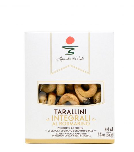 Tarallini integrali al rosmarino Agricola del Sole - Gustorotondo Italian food boutique - I migliori cibi online - Best Italian foods online - spesa online