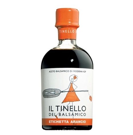 Aceto Balsamico IGP di Modena Il Tinello etichetta arancio - IGP Balsamic vinegar of Modena Il Tinello orange label - Gustorotondo Italian food boutique - I migliori cibi online - Best Italian foods online - spesa online