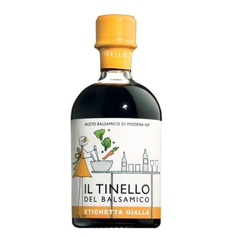 Aceto Balsamico IGP di Modena Il Tinello etichetta gialla - IGP Balsamic vinegar of Modena Il Tinello yellow label - Gustorotondo Italian food boutique - I migliori cibi online - Best Italian foods online - spesa online