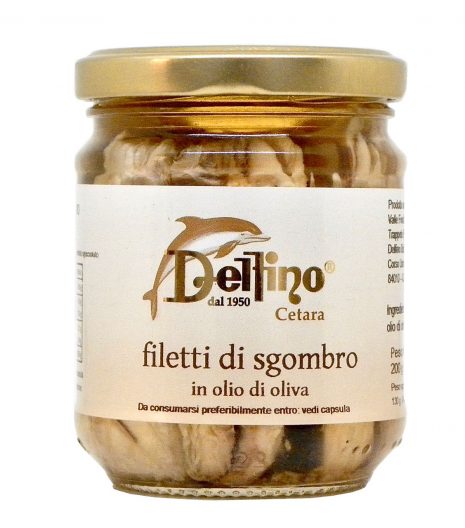 Filetti di sgombro Delfino Battista - Delfino Battista's Mackerel fillets in olive oil - Gustorotondo Italian food boutique - I migliori cibi online - Best Italian foods online - spesa online