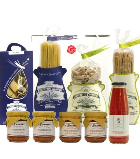 confezione regalo pasta passione - passion for pasta gift box - Gustorotondo Italian food boutique - I migliori cibi online - Best Italian foods online - spesa online