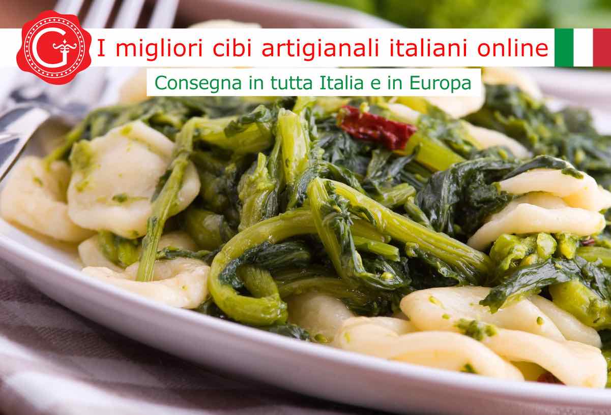 orecchiette cime di rapa - Gustorotondo - Gustorotondo online shop - i migliori cibi online - vendita online dei migliori cibi italiani artigianali - best authentic Italian artisan food online