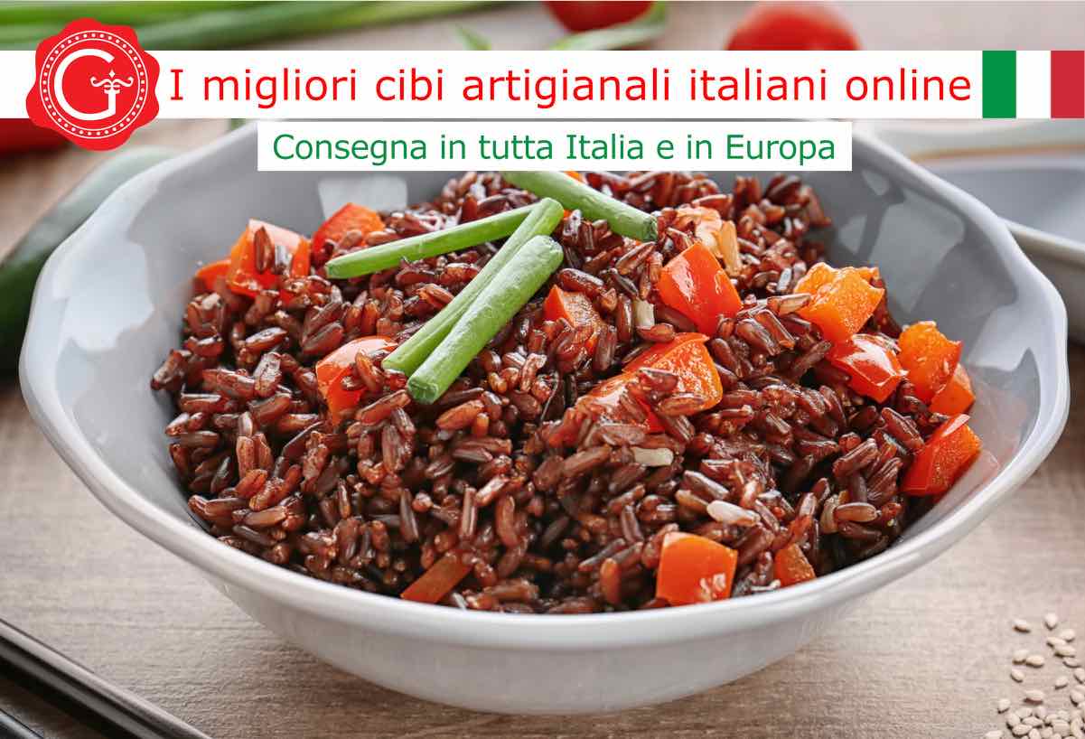 riso rosso integrale - Gustorotondo online shop - i migliori cibi online - vendita online dei migliori cibi italiani artigianali - best authentic Italian artisan food online