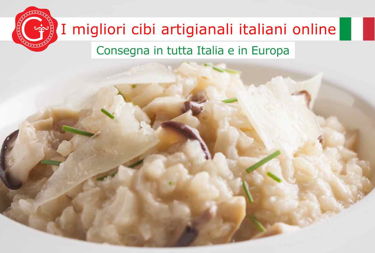 risotto ai funghi porcini surgelati - Gustorotondo online shop - i migliori cibi online - vendita online dei migliori cibi italiani artigianali - best authentic Italian food online