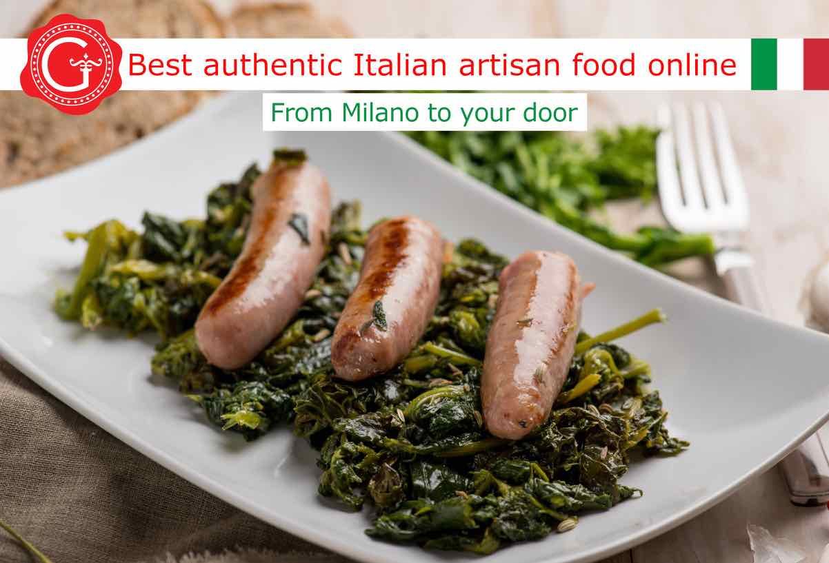 broccoli rabe and sausage - Gustorotondo online shop - i migliori cibi online - vendita online dei migliori cibi italiani artigianali - best authentic Italian artisan food online