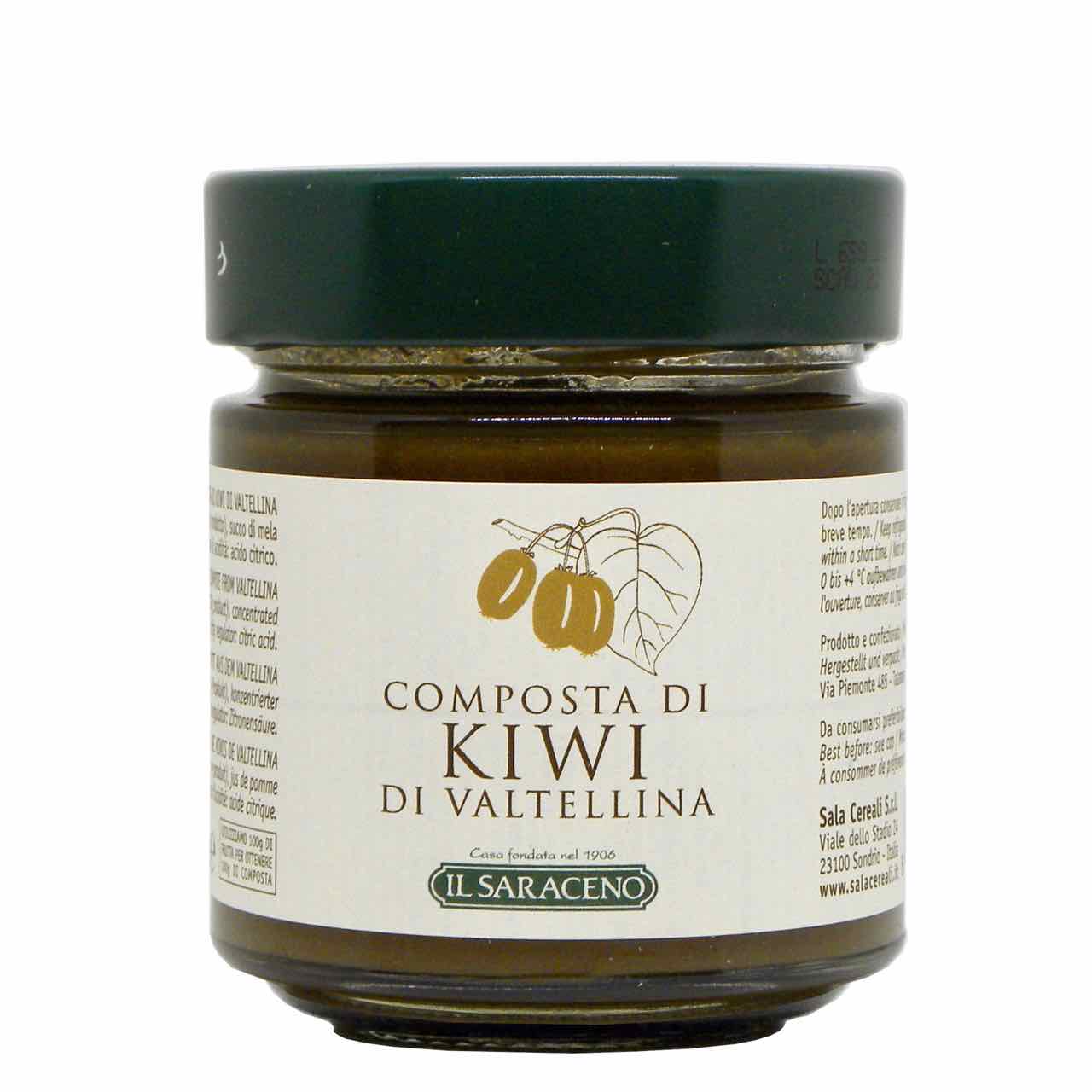 kiwi compote from Valtellina – best Italian food – Gustorotondo online food shop – authentic Italian artisan food